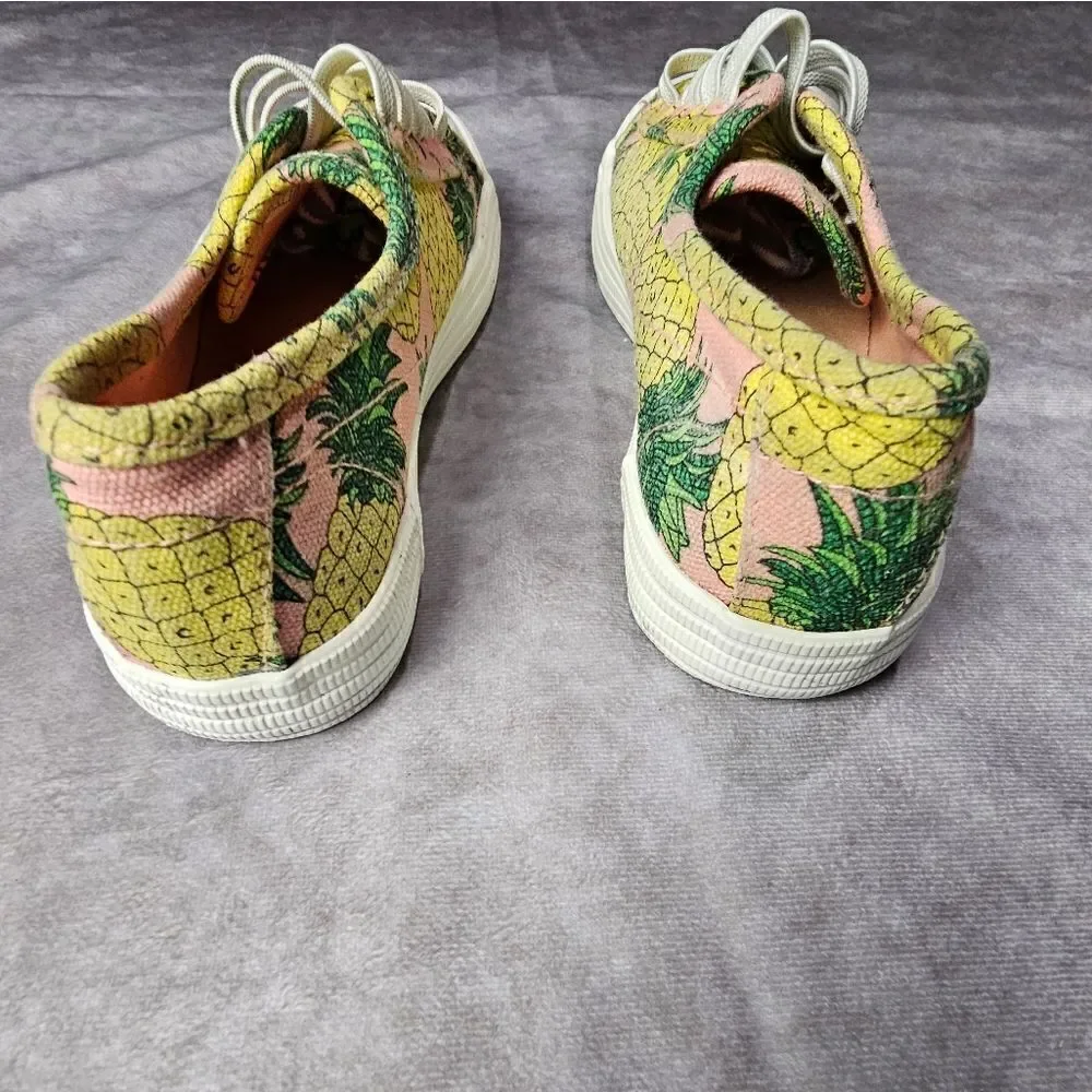 Junior's ROCKET DOG Pineapples Canvas Sneakers Shoes Size 1‎